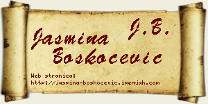 Jasmina Boškoćević vizit kartica